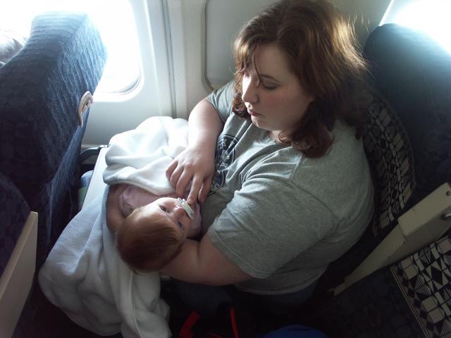 Callie's First Plane ride