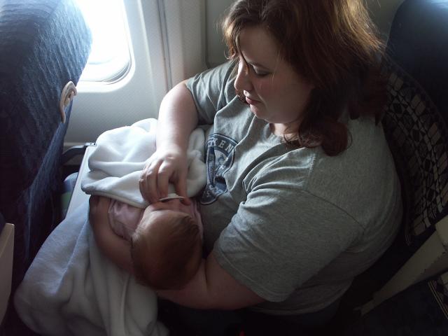 Callie's First Plane ride