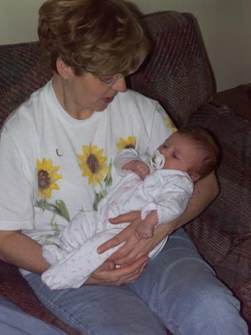 Great Aunt Cathy and Callie