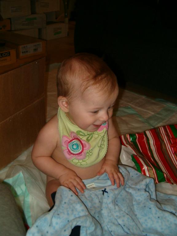 Playing with the outfit from Great Aunt Cathy
