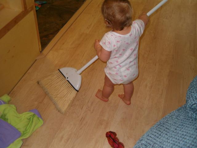 More sweeping the floor