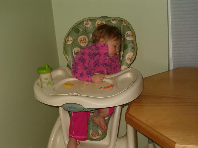 Callie fell asleep in her chair